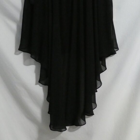 DEX | medium | Black Asymmetrical Skirt Ruffled Bottom | Stretch Waistband | NWT - Picture 7 of 16